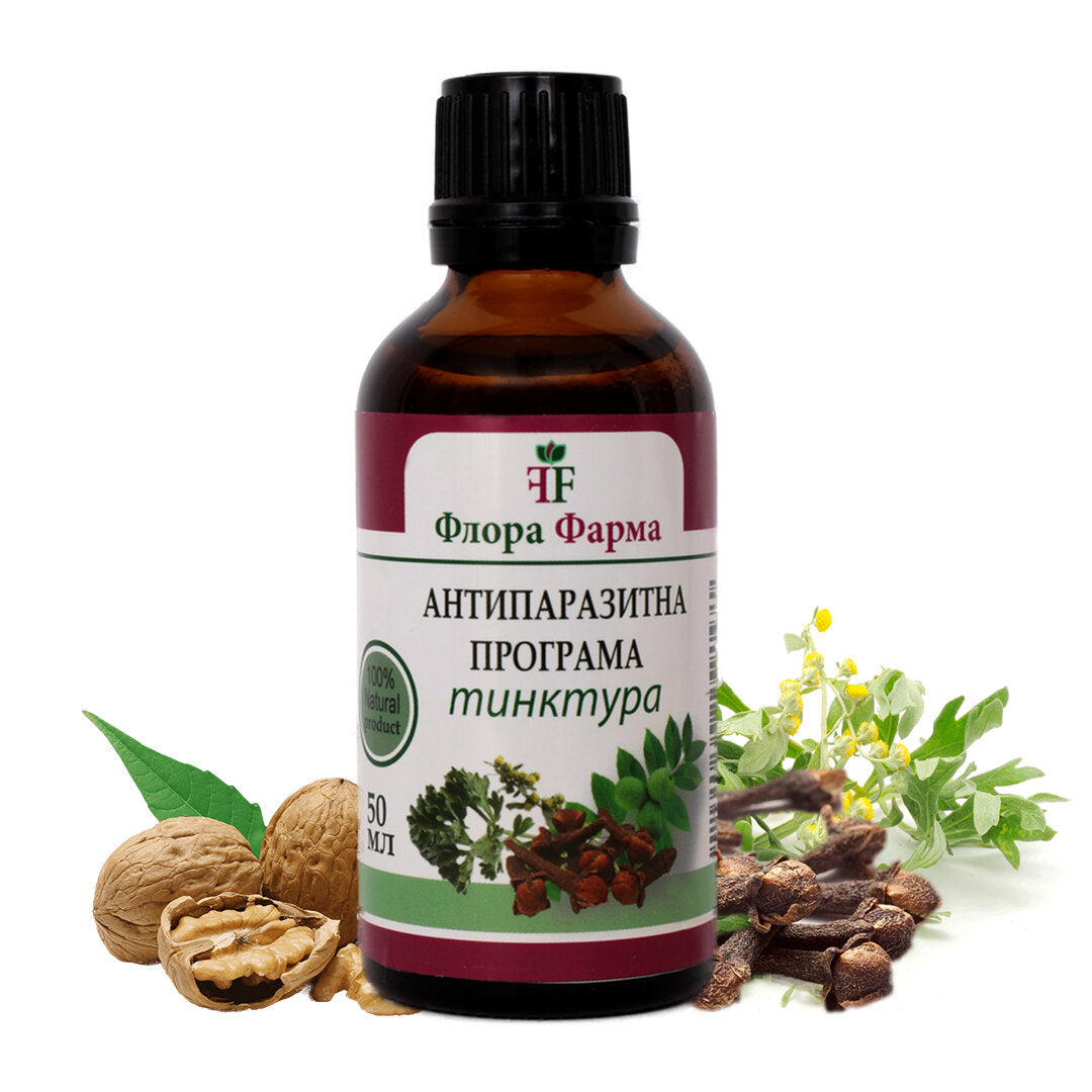 Antiparazitický program - tinktura 100 ml farmy Flora Farma
