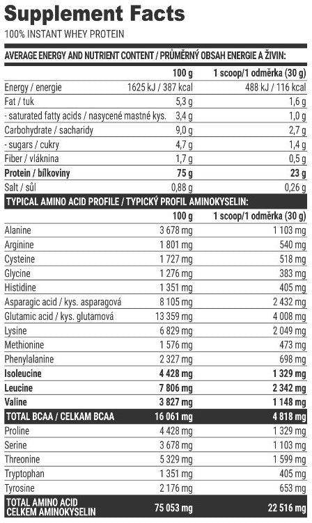100% Instant Whoud Protein - 2000 Gramm