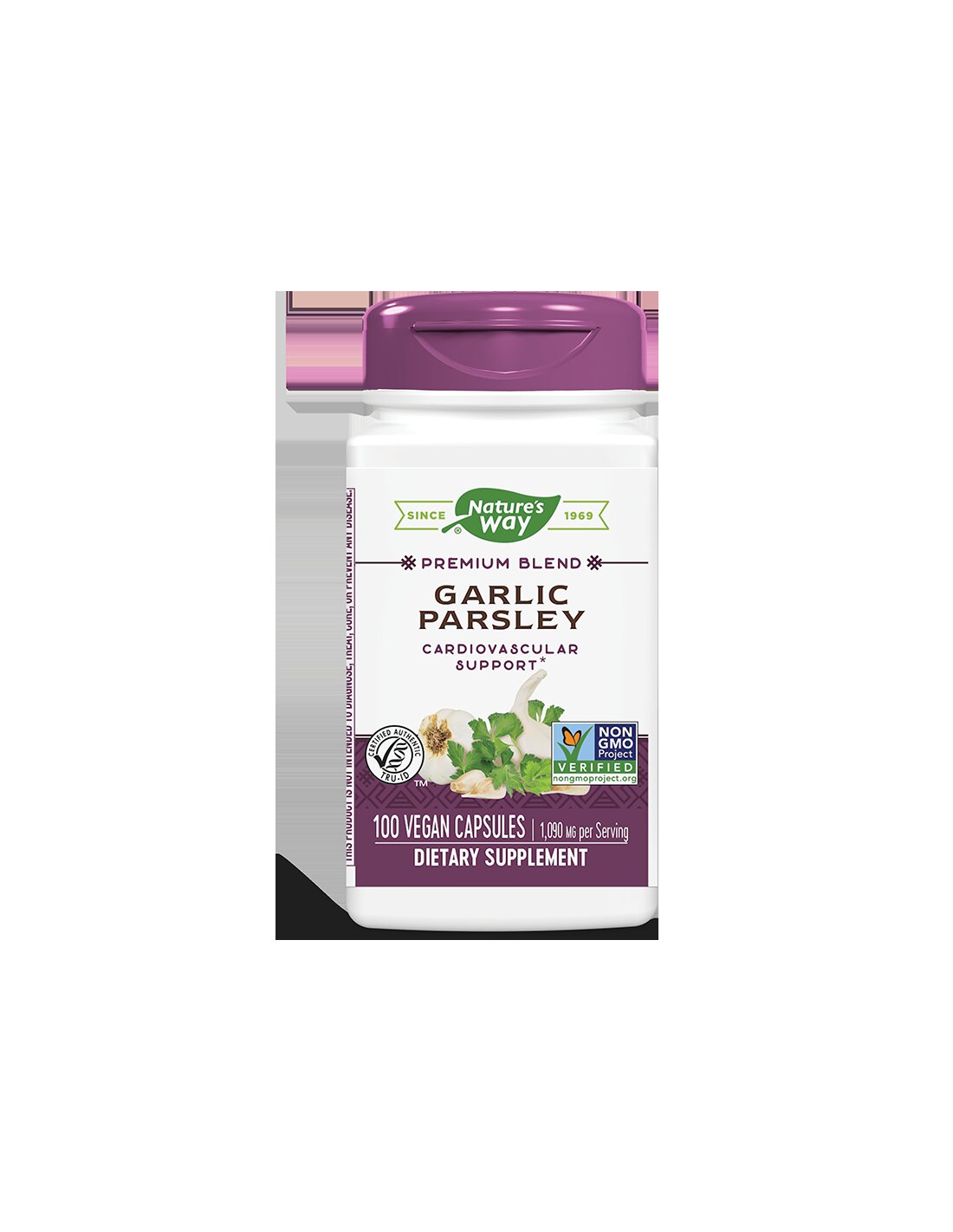 Voor een gezond hart - premium formule met knoflook en peterselie -extracten, 100 capsules
