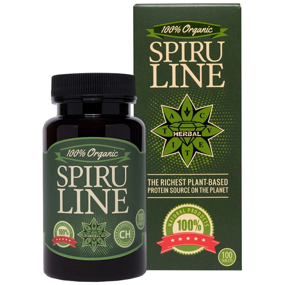 Spirulina 100% orgânica - 100 comprimidos