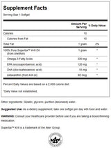 100% czysty olej Krill 500 mg - 60 miękkich
