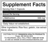100% Pure L-Methionine 500 mg - 30 capsules