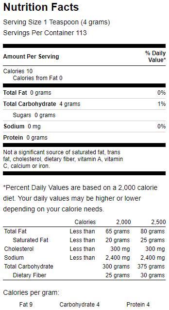 100% čisté non-GMO xylitolové granule 454 gramů