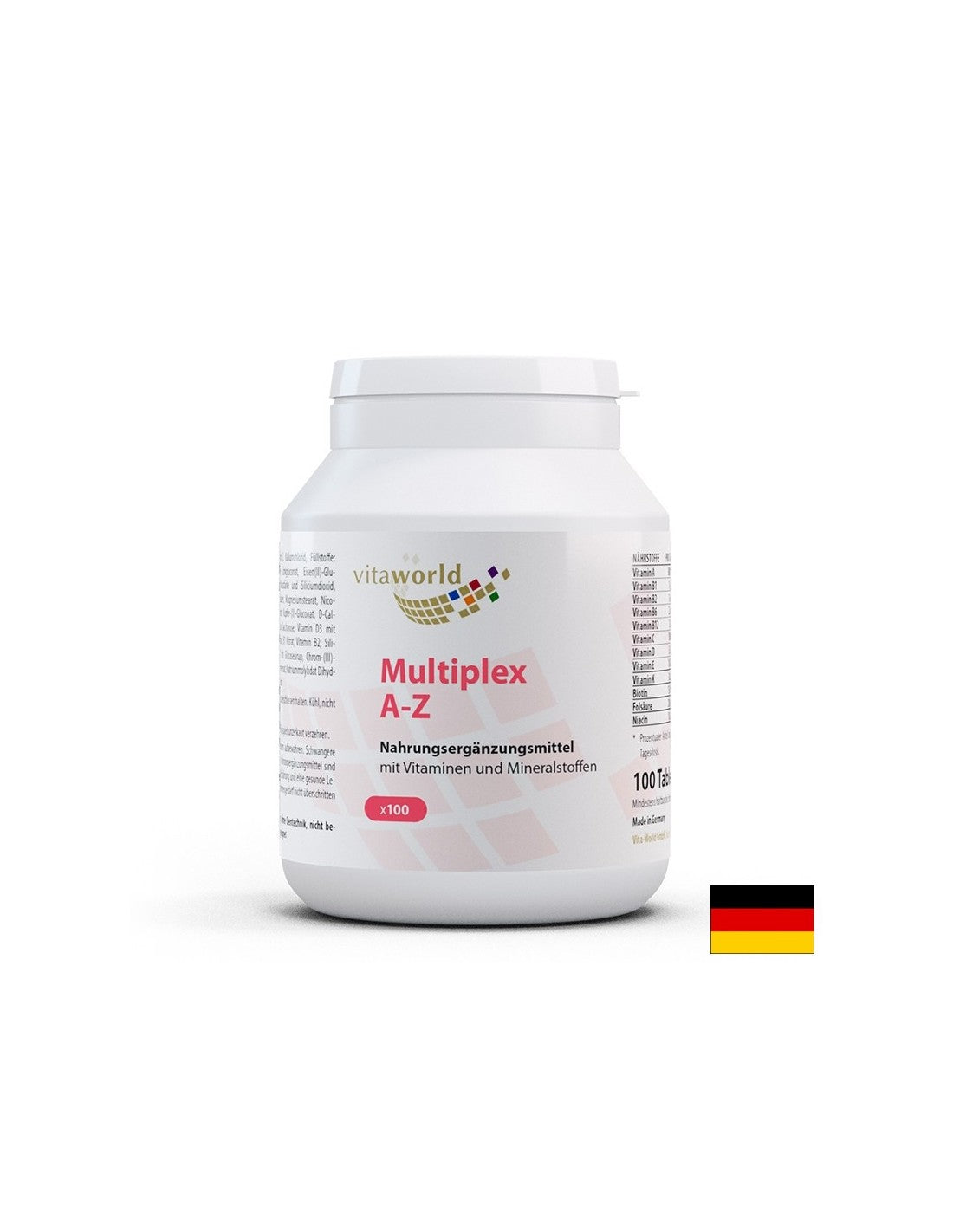 Multiplex Vitamins and Minerals A-Z, 100 tablets