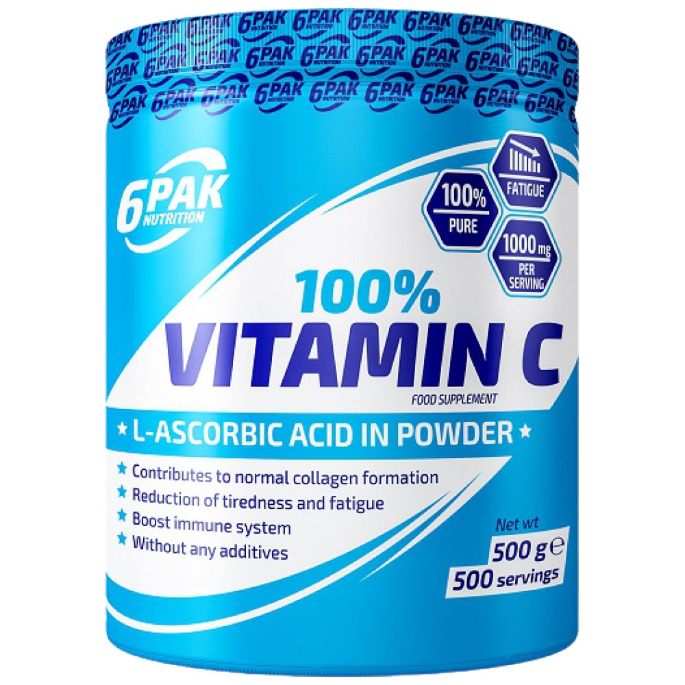 100% Vitamin C [500 grams, 500 Doses]