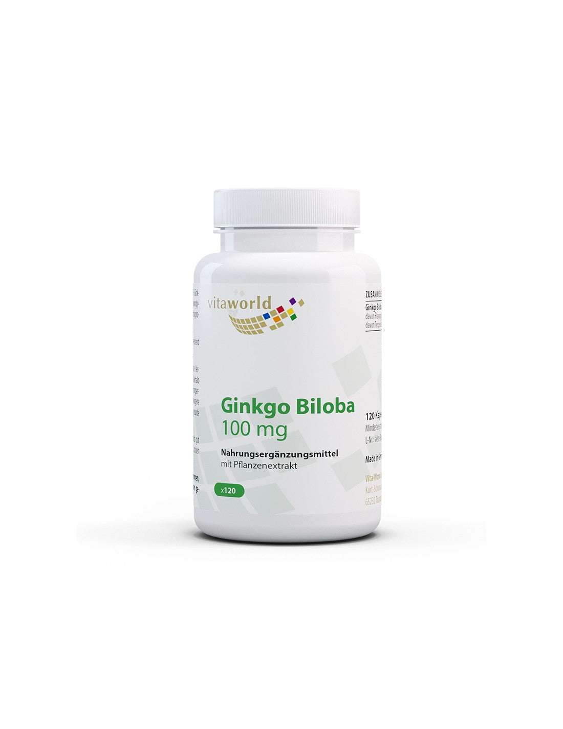 Atmintis ir koncentracija - „Ginkgo Biloba“, 100 mg x 120 kapsulės