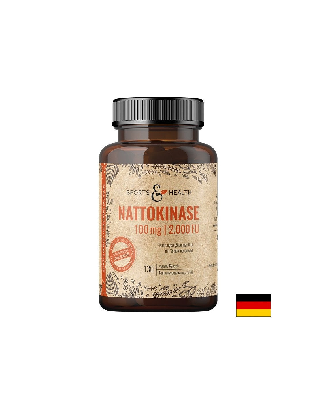 Cardiovascular system - Nattokinase 100 mg/ 2000 FU, 130 capsules Sports & Health Solutions
