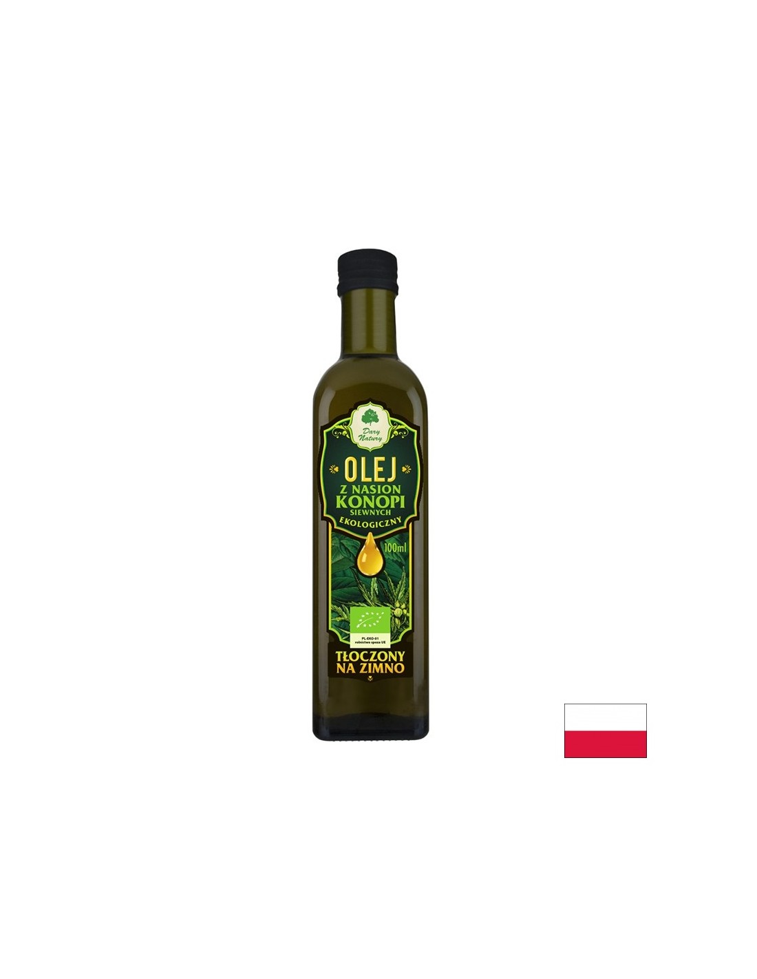 Aceite de semilla de cáñamo orgánico, 100 ml
