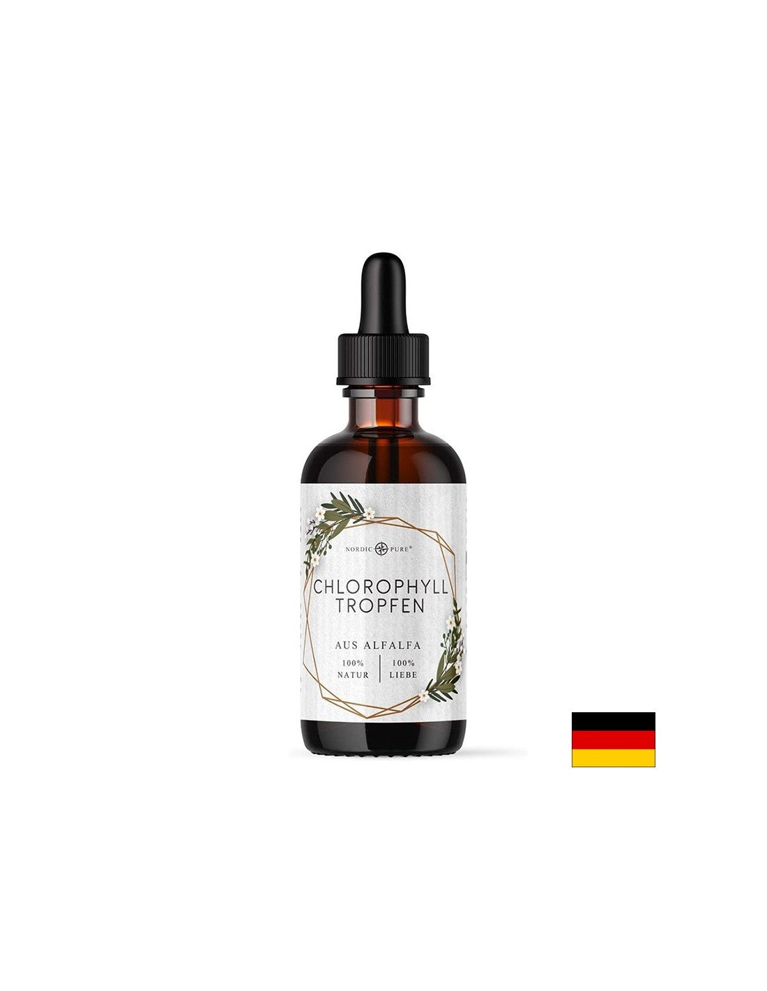 Alfalfa Chlorophyll - For detoxification, Drops, 100 ml NVS