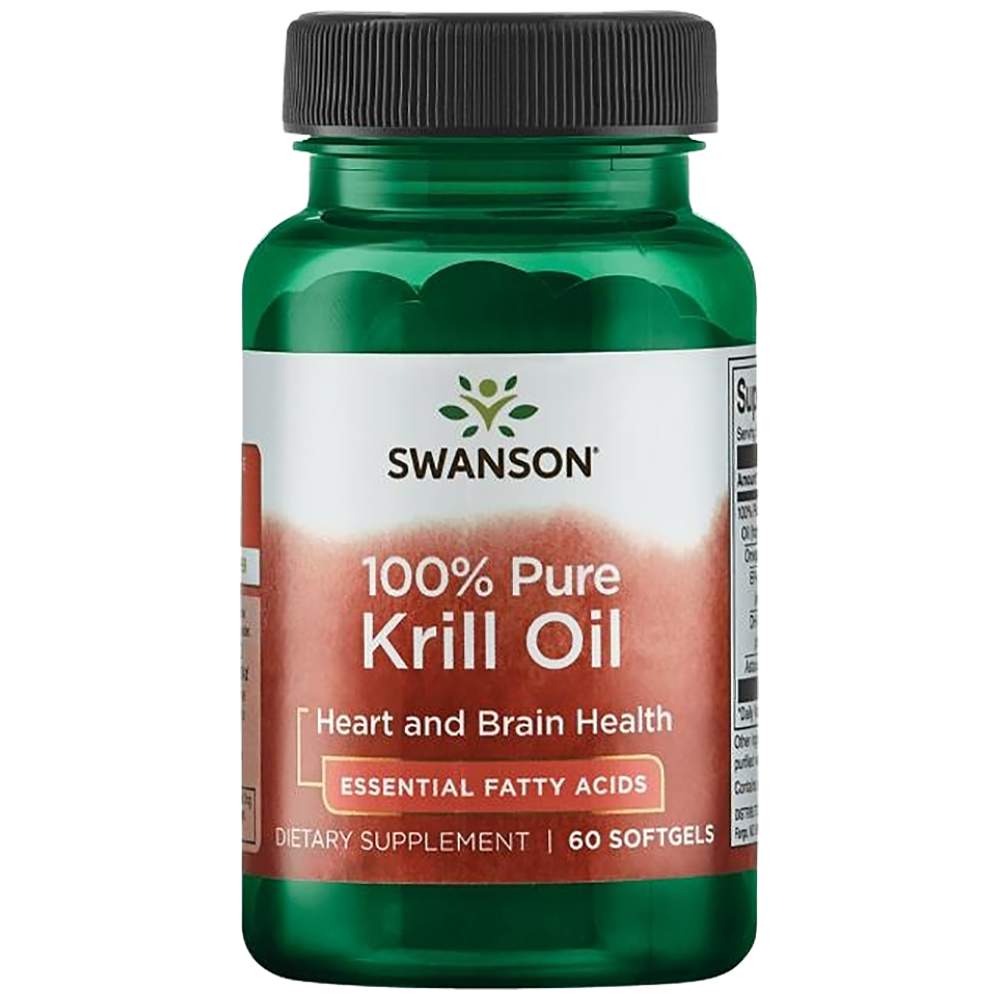 100% Pure Krill Oil 500 mg - 60 Softgels