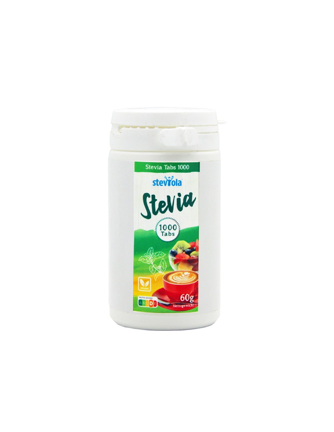 Stevia with erythritol, 1000 tablets, 60 g