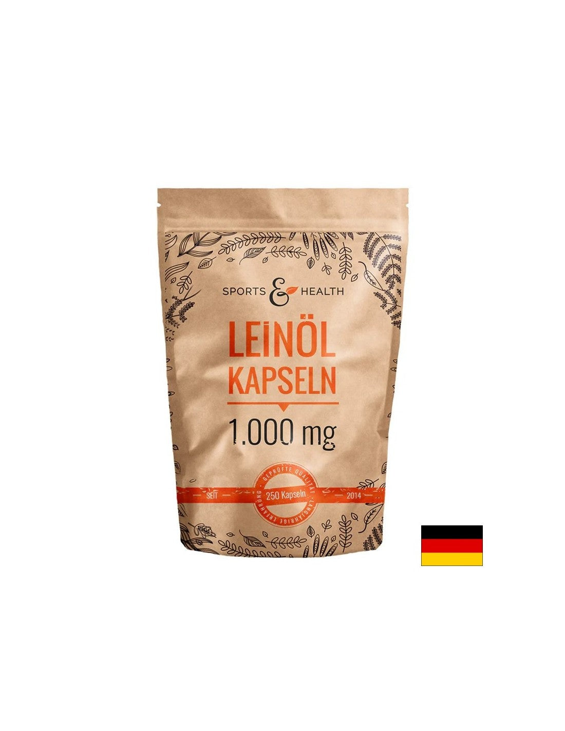 Pro podporu imunity, funkce srdce a mozku - lněný olej, 1000 mg x 250 tobolek
