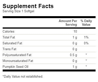 Pumpkin Seed Oil 1000 mg - 100 Гел капсули - Feel You