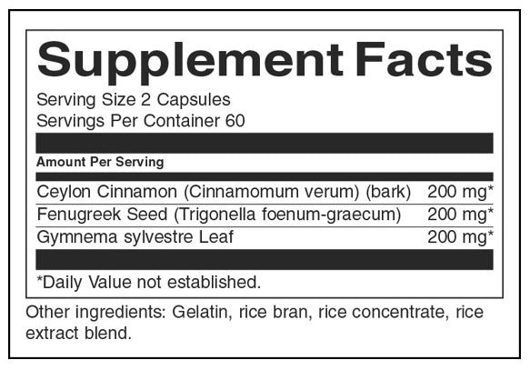 Full Spectrum Cinnamon, Fenugreek & Gymnema - 120 капсули - Feel You