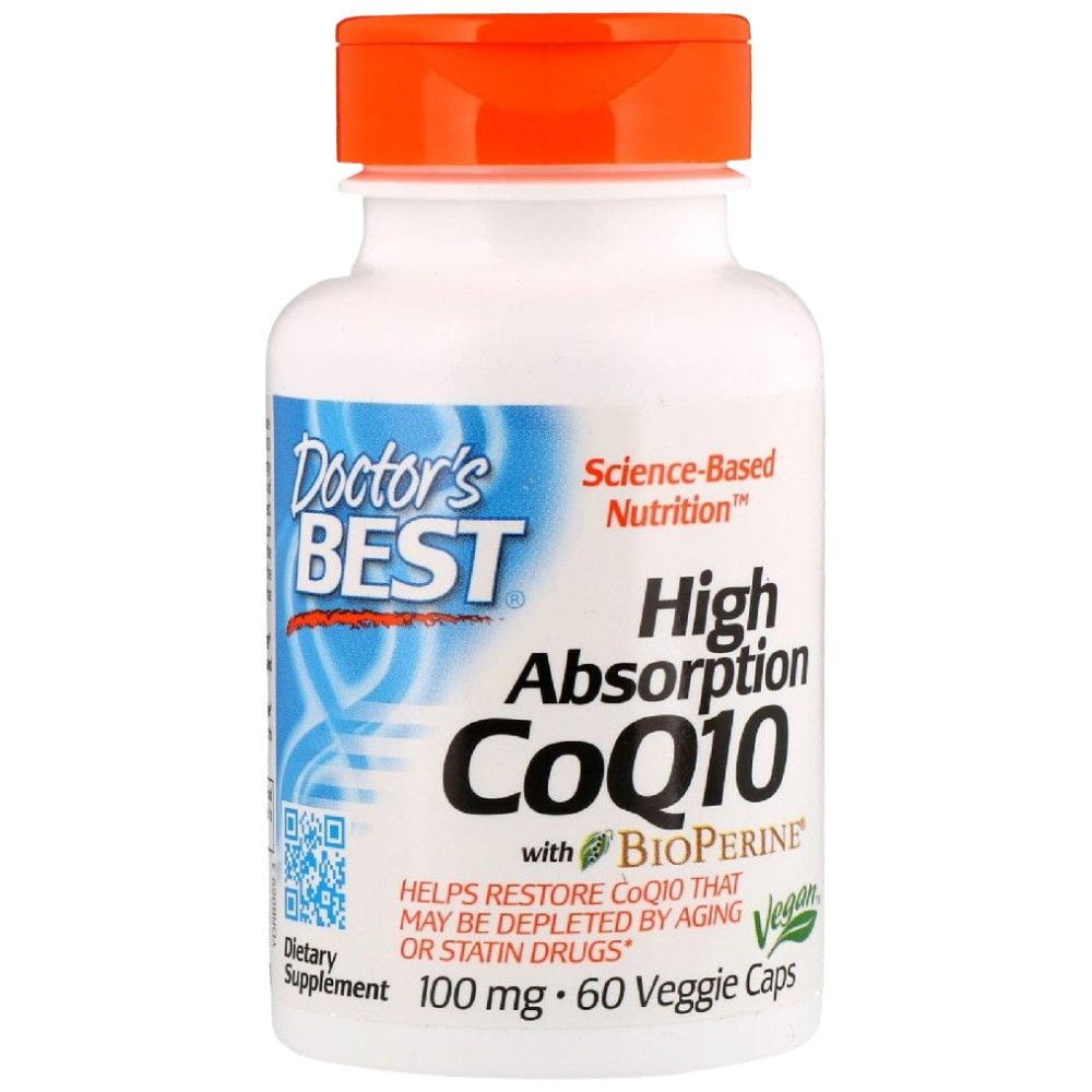 Mejor CoQ10 con bioperina 100 mg - 60 cápsulas