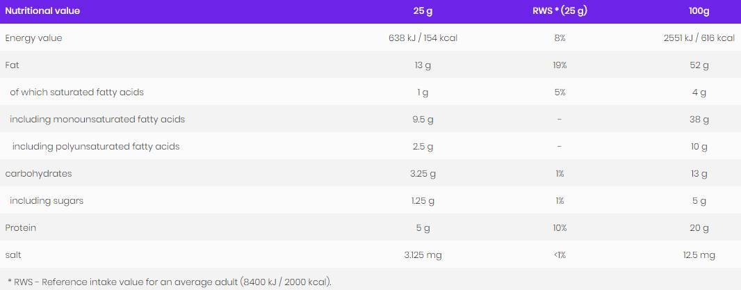 100% Almond Butter Smooth 500 grams