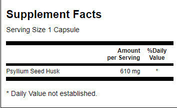 Psyllium Husks 610 mg - 300 капсули - Feel You