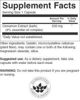 Cinnamon Extract 250 mg - 90 капсули - Feel You