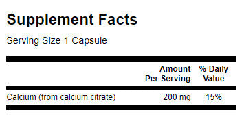 Calcium Citrate 200 mg - 60 капсули - Feel You