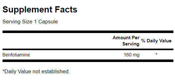 Benfotiamine 160 mg - 60 капсули - Feel You