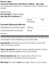 Miglior fitosoma curcumina 500 mg / con Meriva - 180 capsule