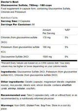 Miglior glucosamina solfato 750 mg - 180 capsule