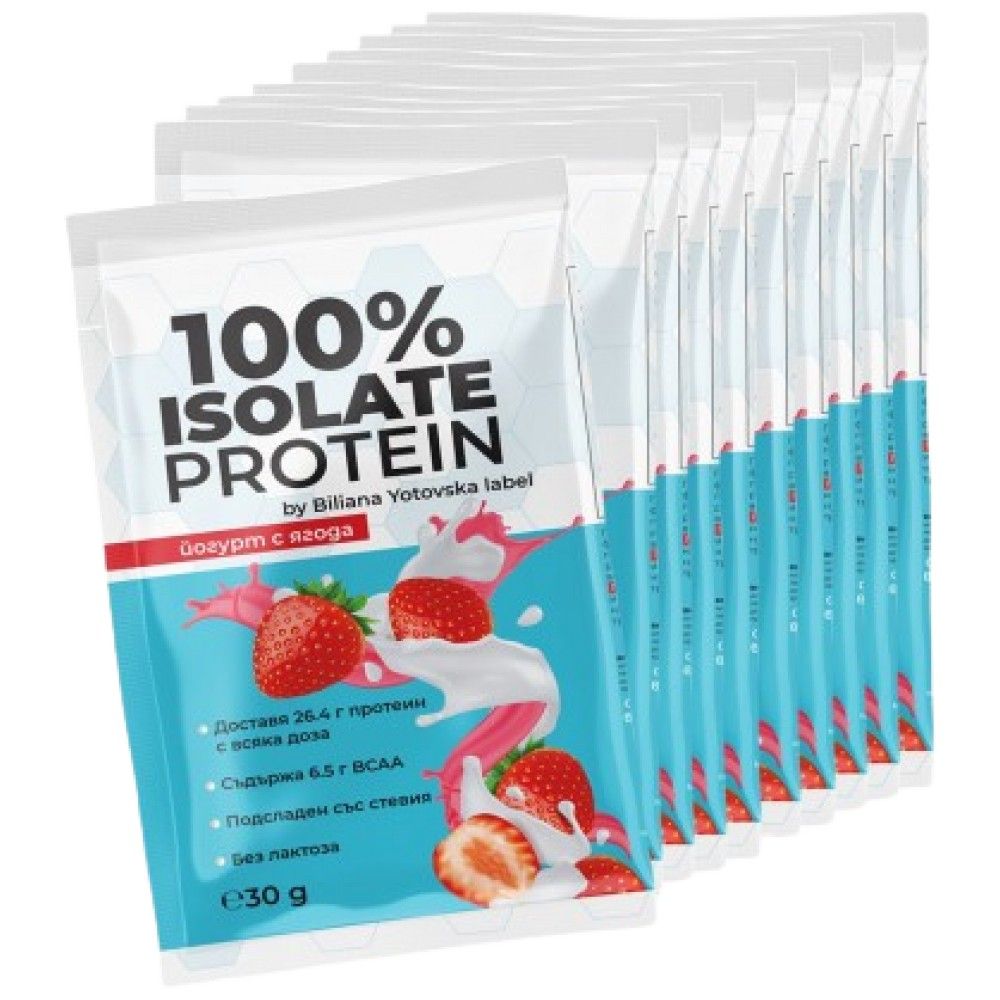 100% isolate Protein | Mat zousätzlech Stevia - 30 Gramm