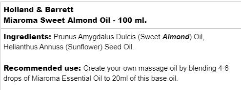 Miaroma Sweet Almond Oil - 100 мл