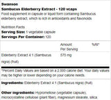 „Sambucus“ šeivamedžio ekstraktas 575 mg 120 kapsulės