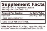 Pure Nutrition - SELENIUM 200 mcg - 100 Vegetable Capsules - Feel You