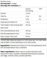 Super DHA 500 | From Food-Grade Calamari 30 gel capsules