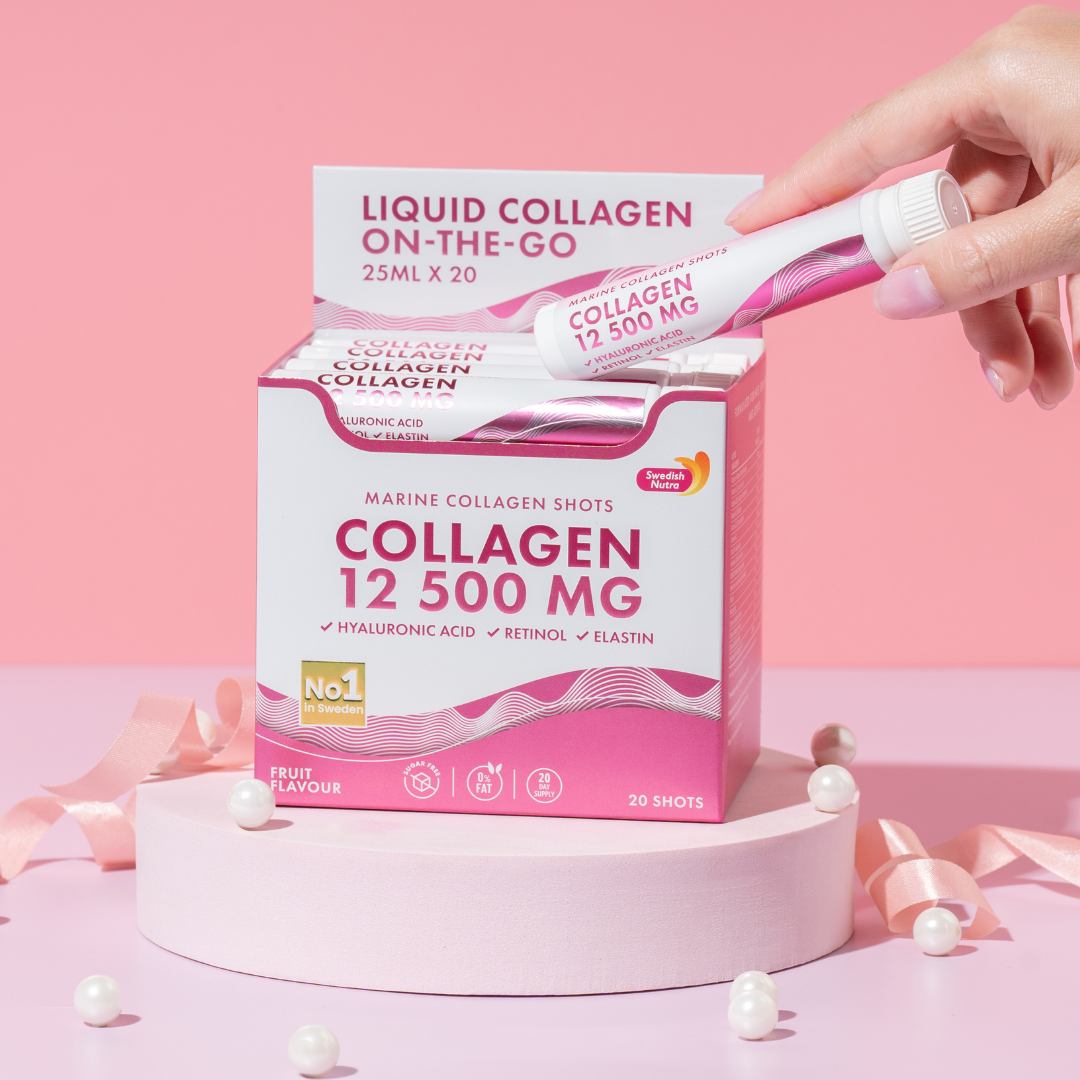 Fish Collagen 12,500 mg with Retinol, Elastin and Hyaluronic Acid - 20 x 25 ml