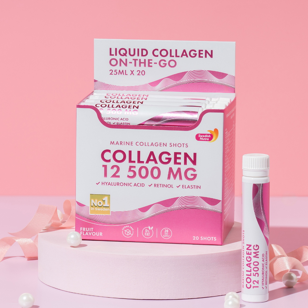 Fish Collagen 12,500 mg with Retinol, Elastin and Hyaluronic Acid - 20 x 25 ml