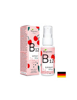 B12 purškiklis / vitaminas B12 (metilkobalaminas) / geriamasis purškiklis, 25 ml, 100% vegan vegavero