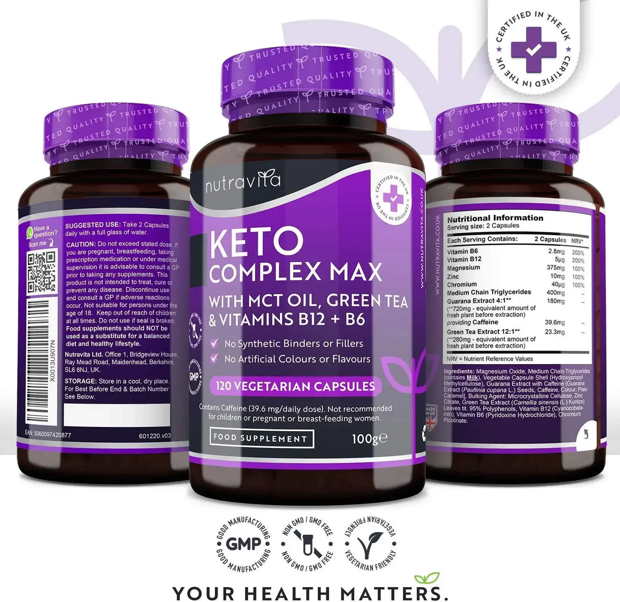 Keto Complex Max /120 kapslí, 60 dávek/ <tc>Nutravita</tc>