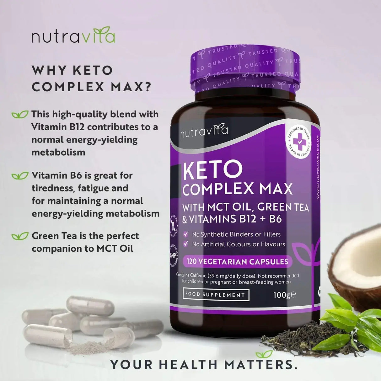 Keto Complex Max /120 kapslí, 60 dávek/ <tc>Nutravita</tc>