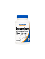 Kości i Stawy - Stront (cytrynian), 120 kapsułek <tc>Nutricost</tc>