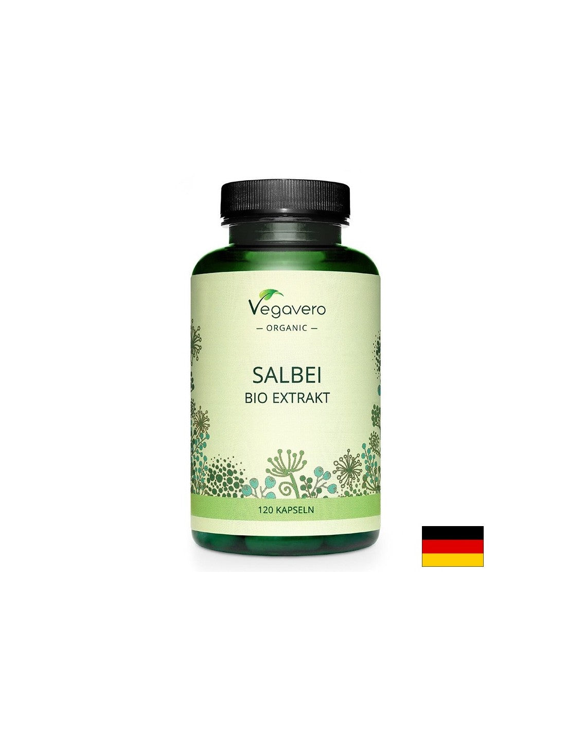 Nervous and cognitive system - Sage (Salvia), 120 capsules Vegavero