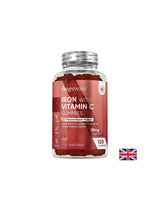 Anemei - Eisen + Vitamin c, 120 Jelly Pëllen, Peach -Flapp