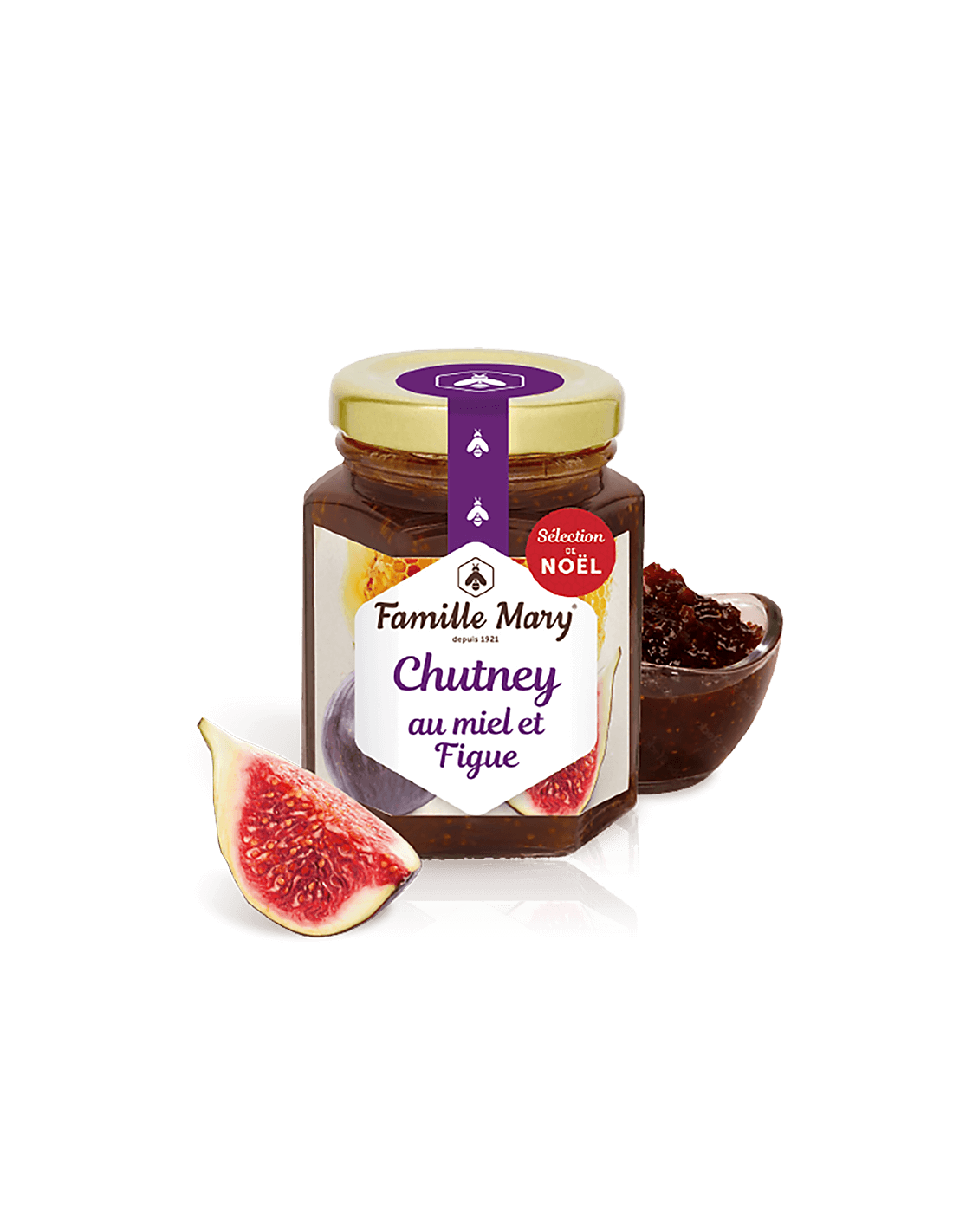Chutney de higos con miel, 120 g