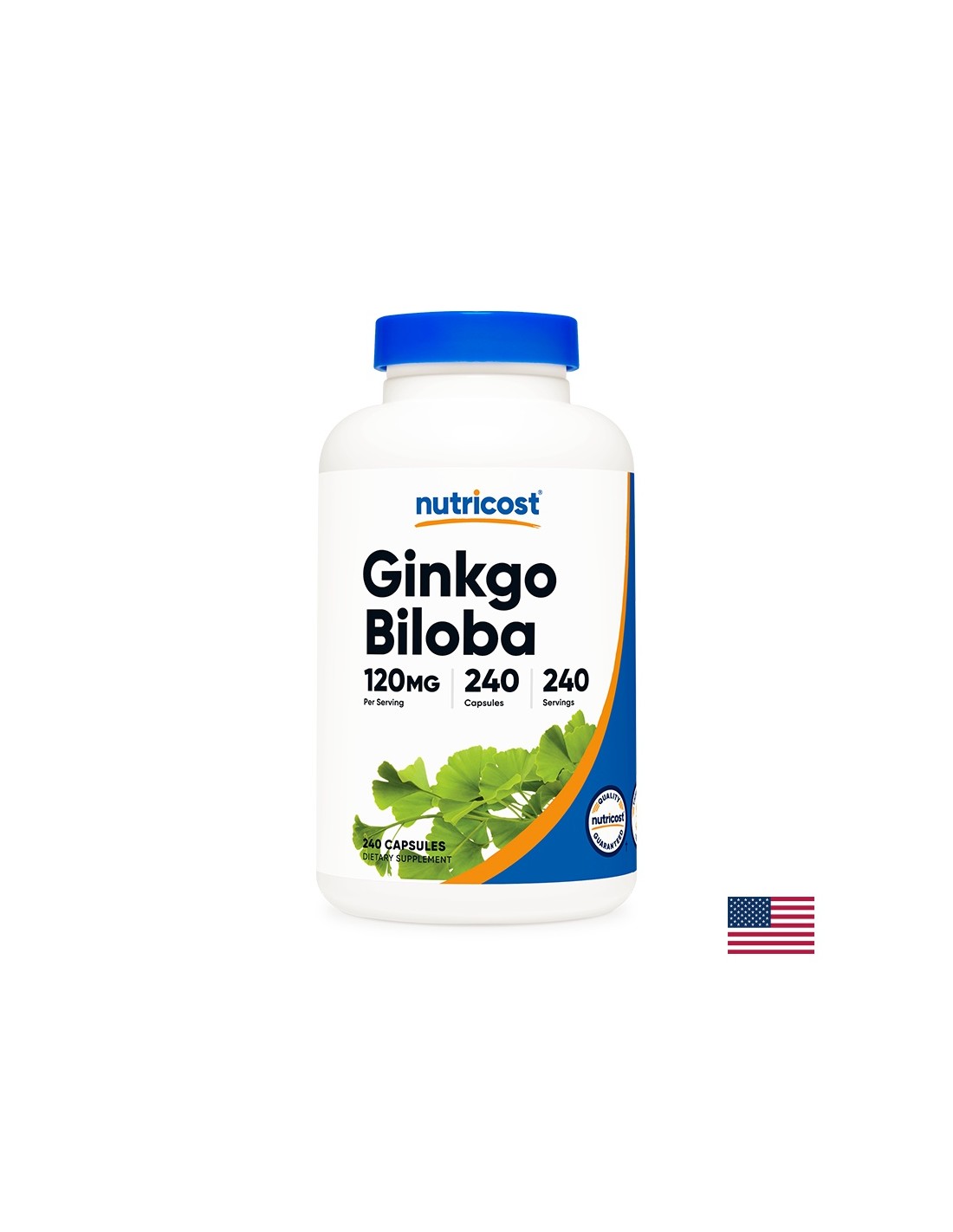 Memoria - Ginkgo Biloba, 120 mg/ 240 cápsulas <tc>Nutricost</tc>