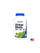Memoria - Ginkgo Biloba, 120 mg/ 240 cápsulas <tc>Nutricost</tc>