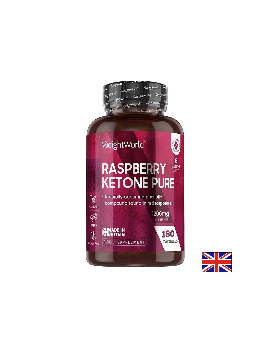 Fat Burning - Raspberry Ketones, 1200 mg x 180 capsules Weight Worl