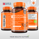 Organic Ashwagandha KSM 66 - Био Ашваганда 500 mg 60 Веган Капсули - Feel You