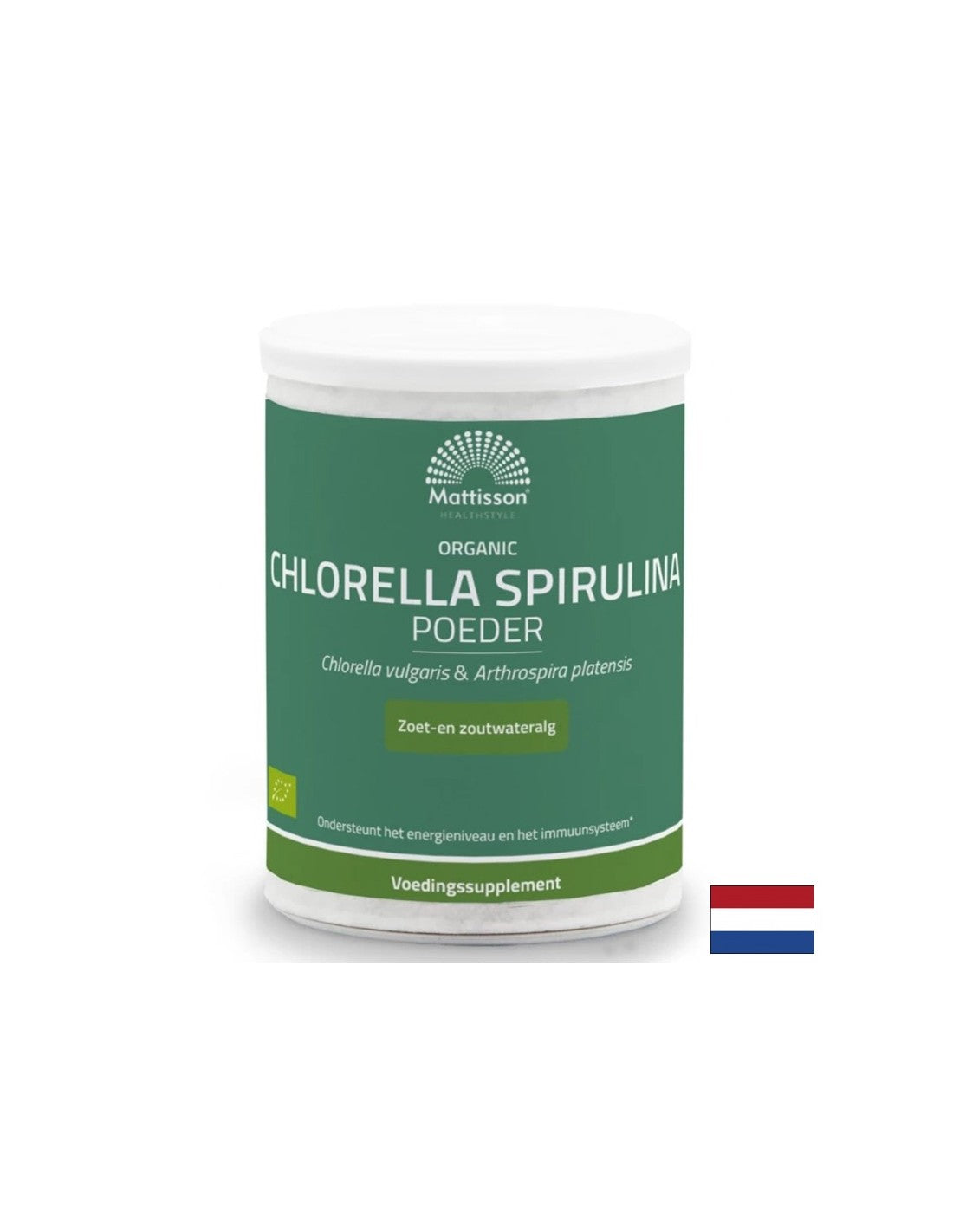 Immunitéit, Super Antioxidant - Chlorella + Spirulina Bio, 125 g Pudder