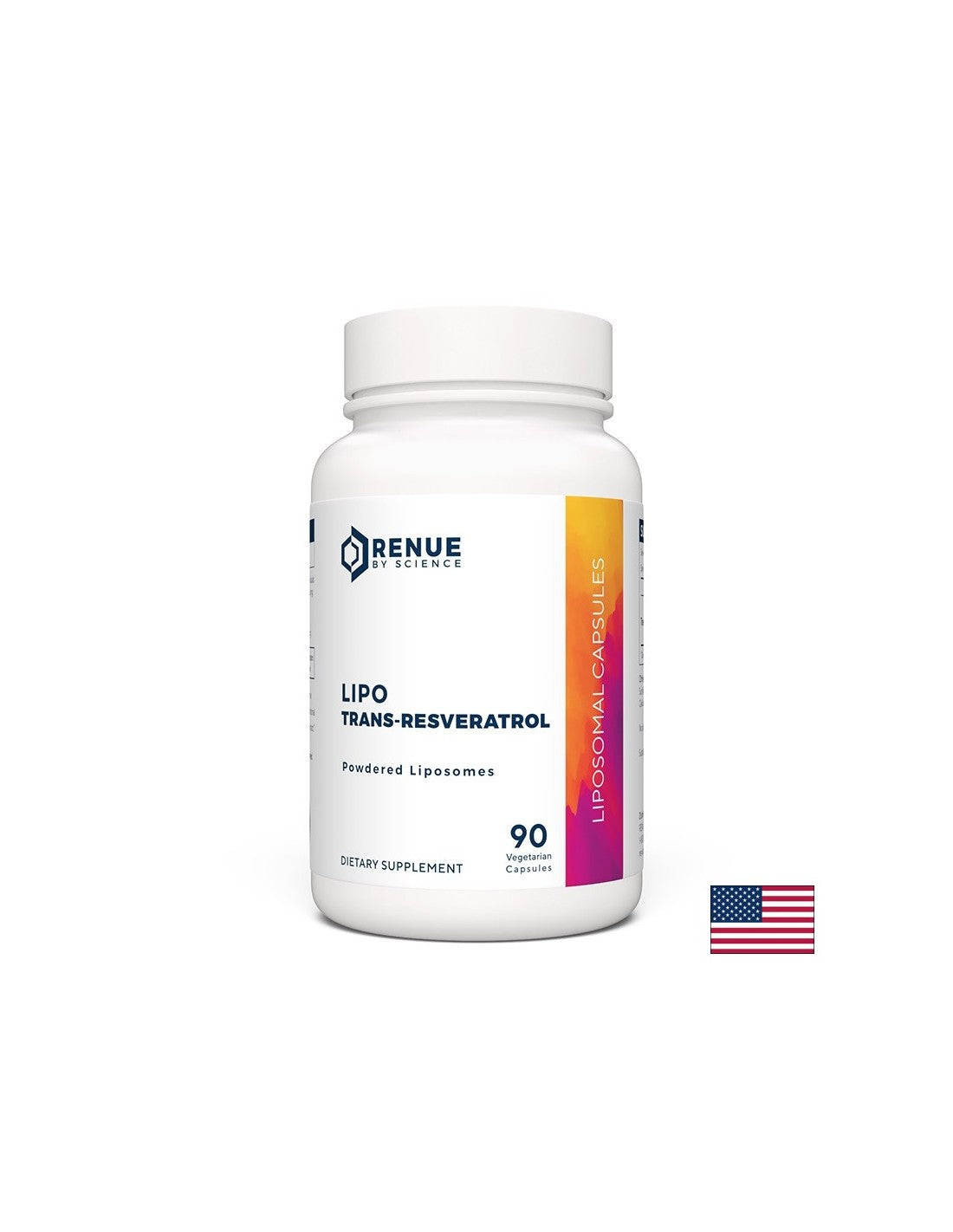 Trans -Averaratrol -Gezond hart en anti -aging -liposomale, hoge -cijfervorm, 125 mg, 90 capsules gedurende 3 maanden inname
