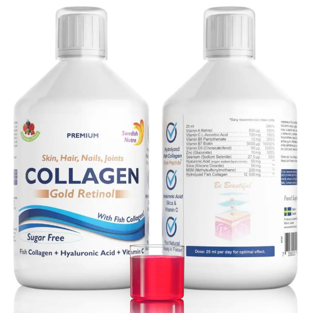 Viscollageen 12500 mg Goudretinol 500ml <tc>Swedish Nutra</tc>