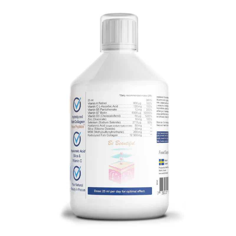 Viscollageen 12500 mg Goudretinol 500ml <tc>Swedish Nutra</tc>