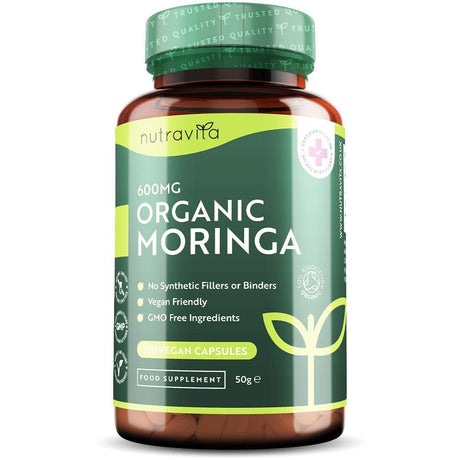 Organic Moringa - Био Моринга 600 mg 120 Веган Капсули - Feel You