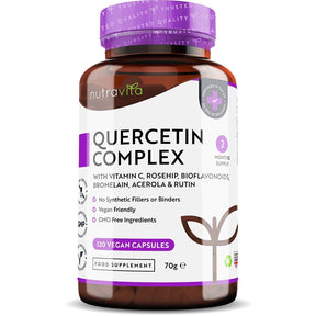 Quercetin Complex with Bromelain 120 VCaps. Nutravita - Nutra Best Europe